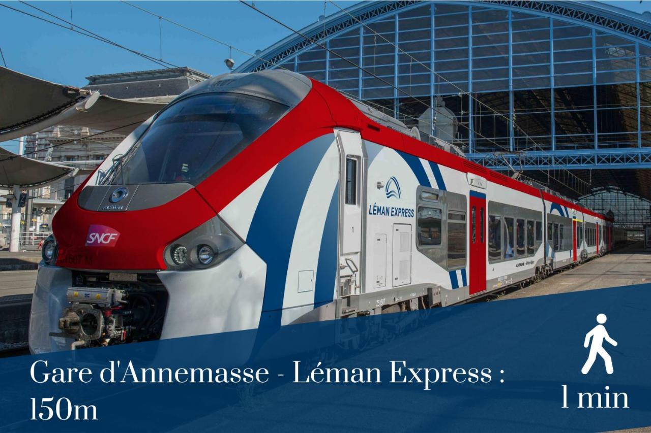 Homey Lotus Centre / Proche Gare Avec Acces A Geneve Annemasse Zewnętrze zdjęcie